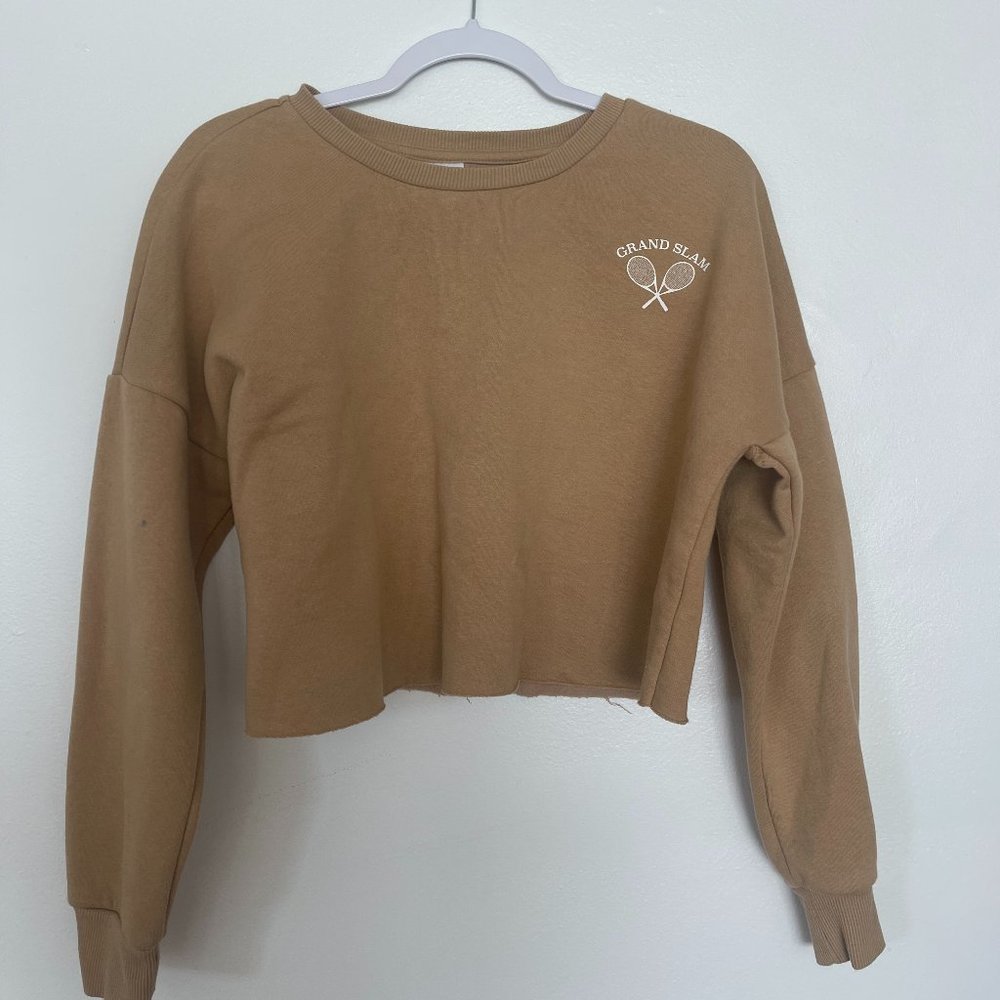 Cropped Sporty Crewneck